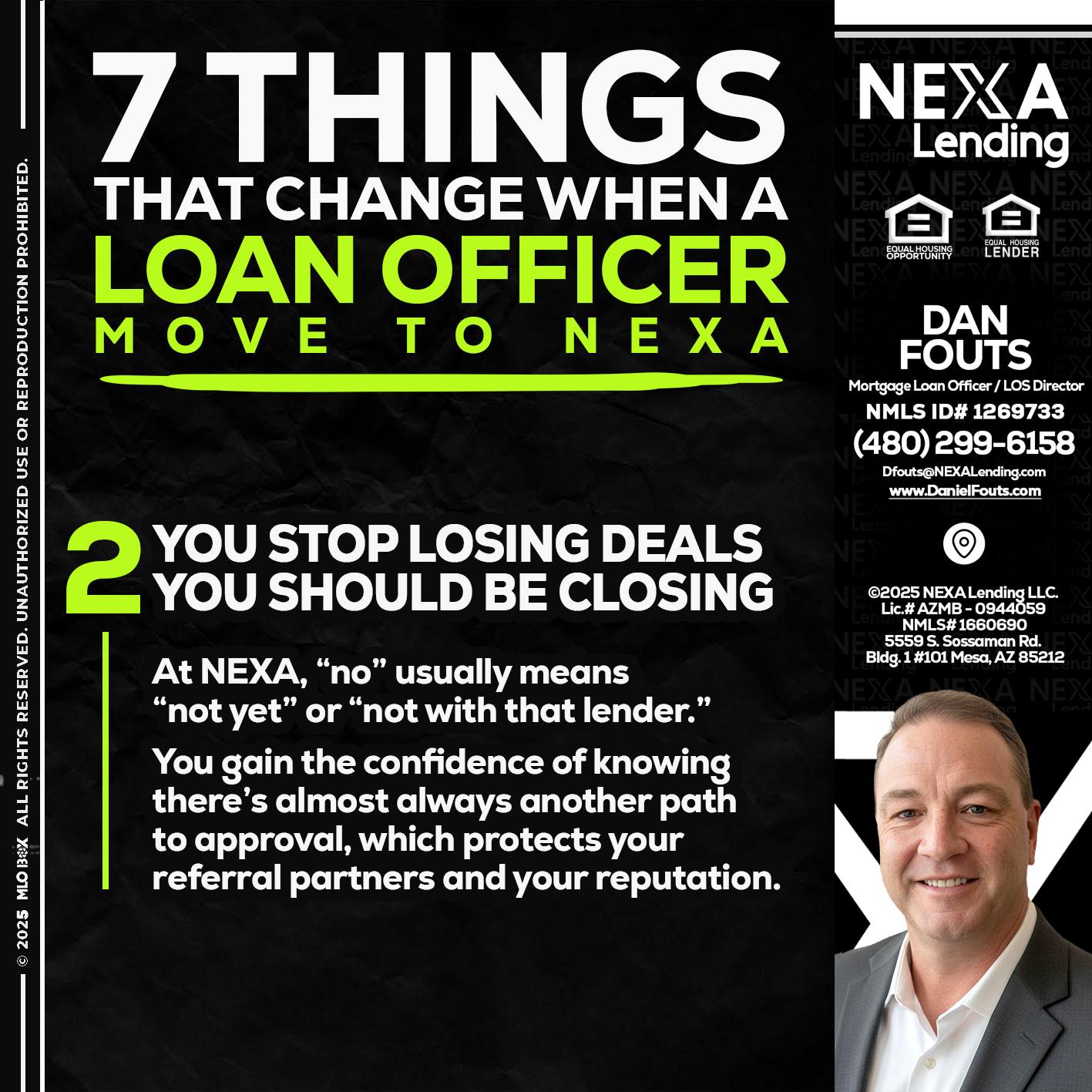 7 THINGS (2) - Dan Fouts -Mortgage Loan Officer