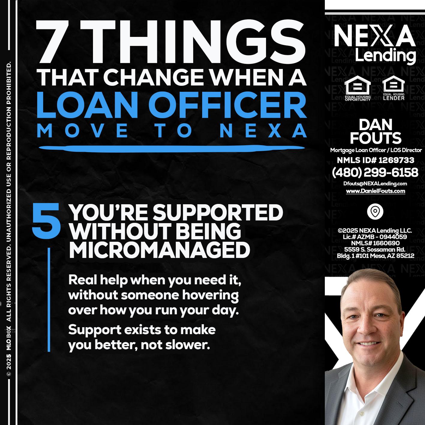 7 THINGS (5) - Dan Fouts -Mortgage Loan Officer