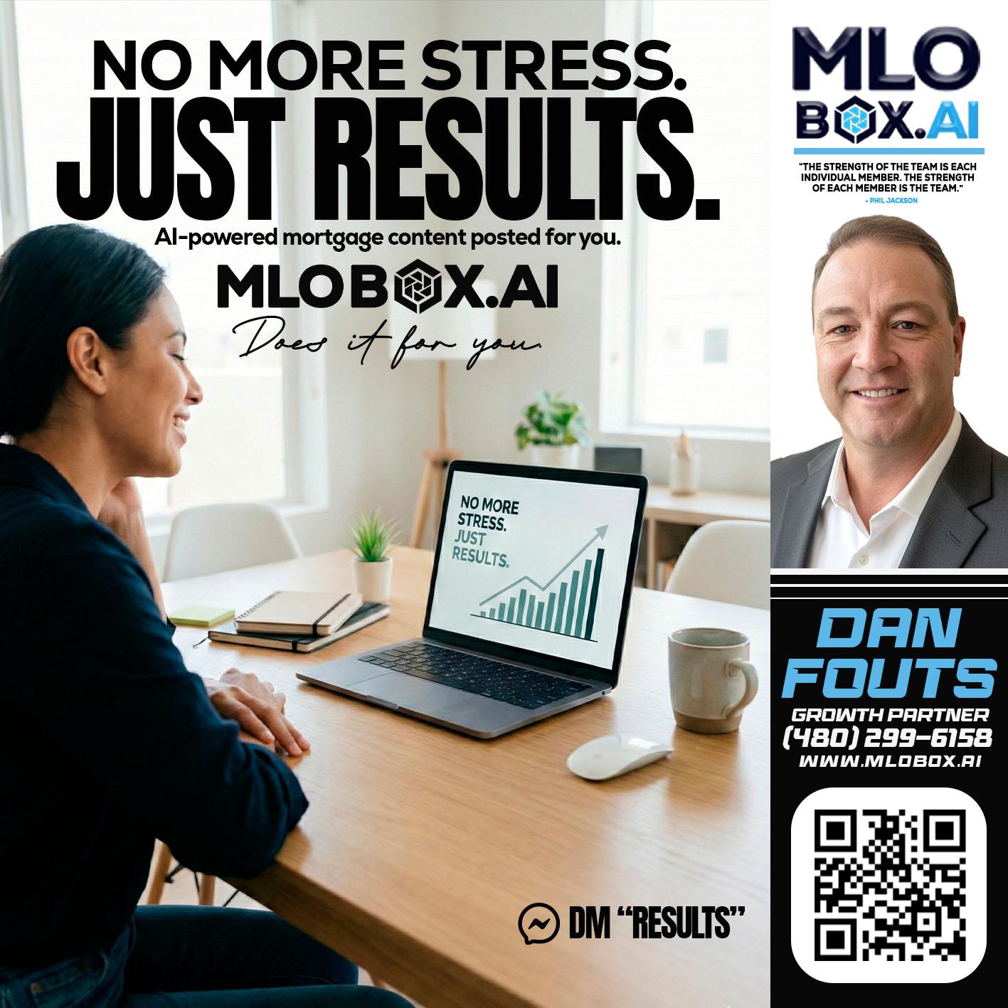 NO MORE STRESS - Dan Fouts -Mortgage Loan Officer