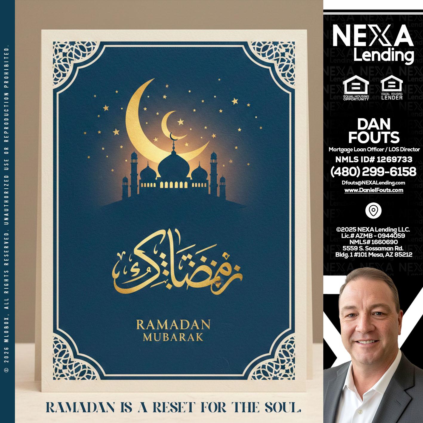HAPPY RAMADAN - Dan Fouts -Mortgage Loan Officer