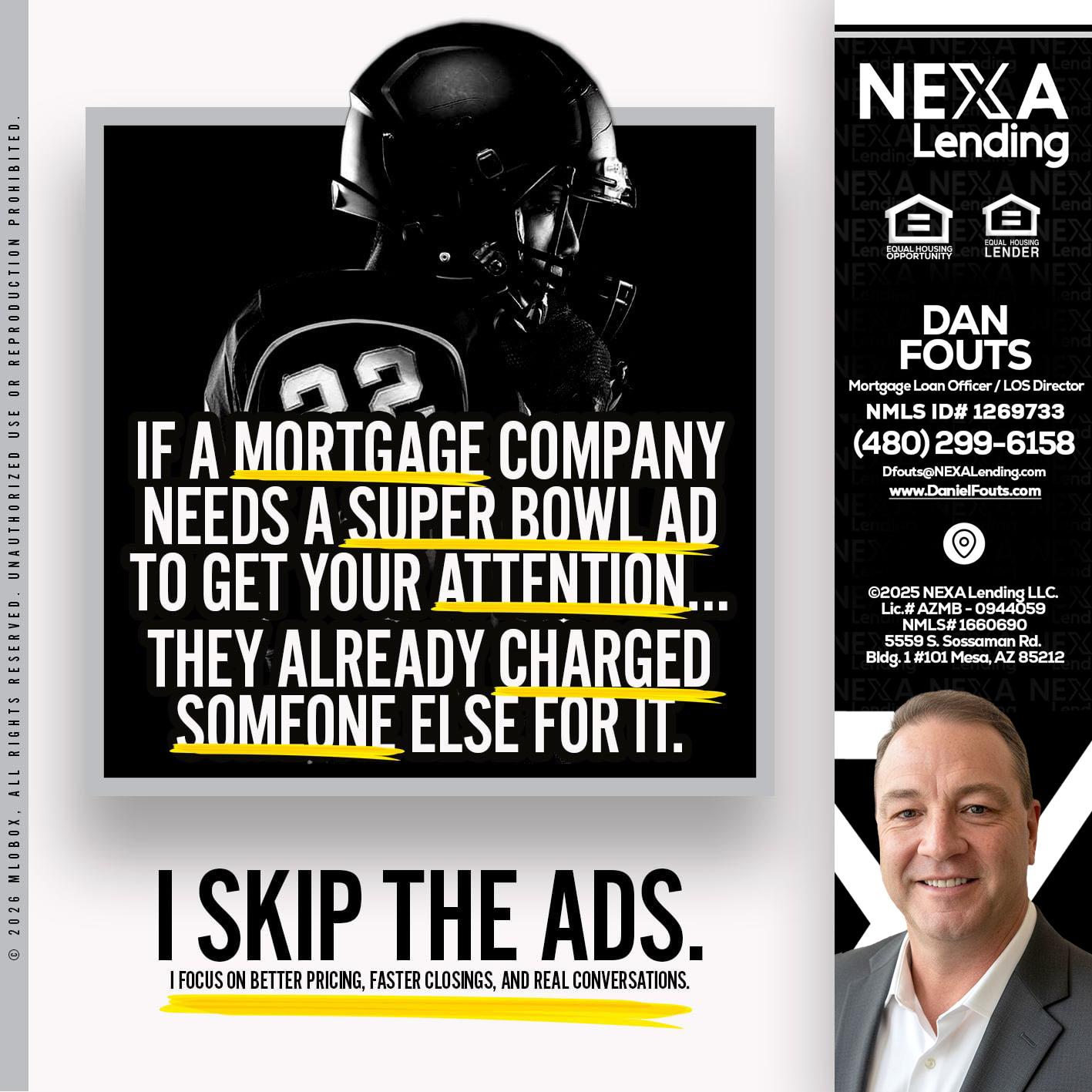 if a mortgage ad - Dan Fouts -Mortgage Loan Officer