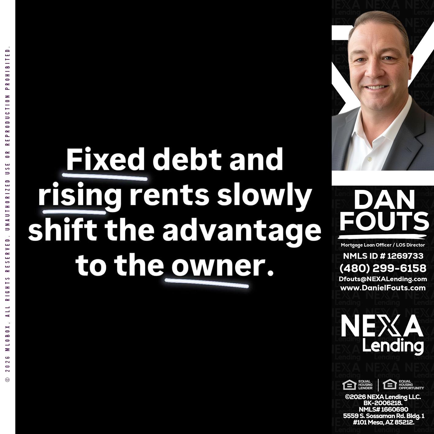 FIXED DEBT - Dan Fouts -Mortgage Loan Officer