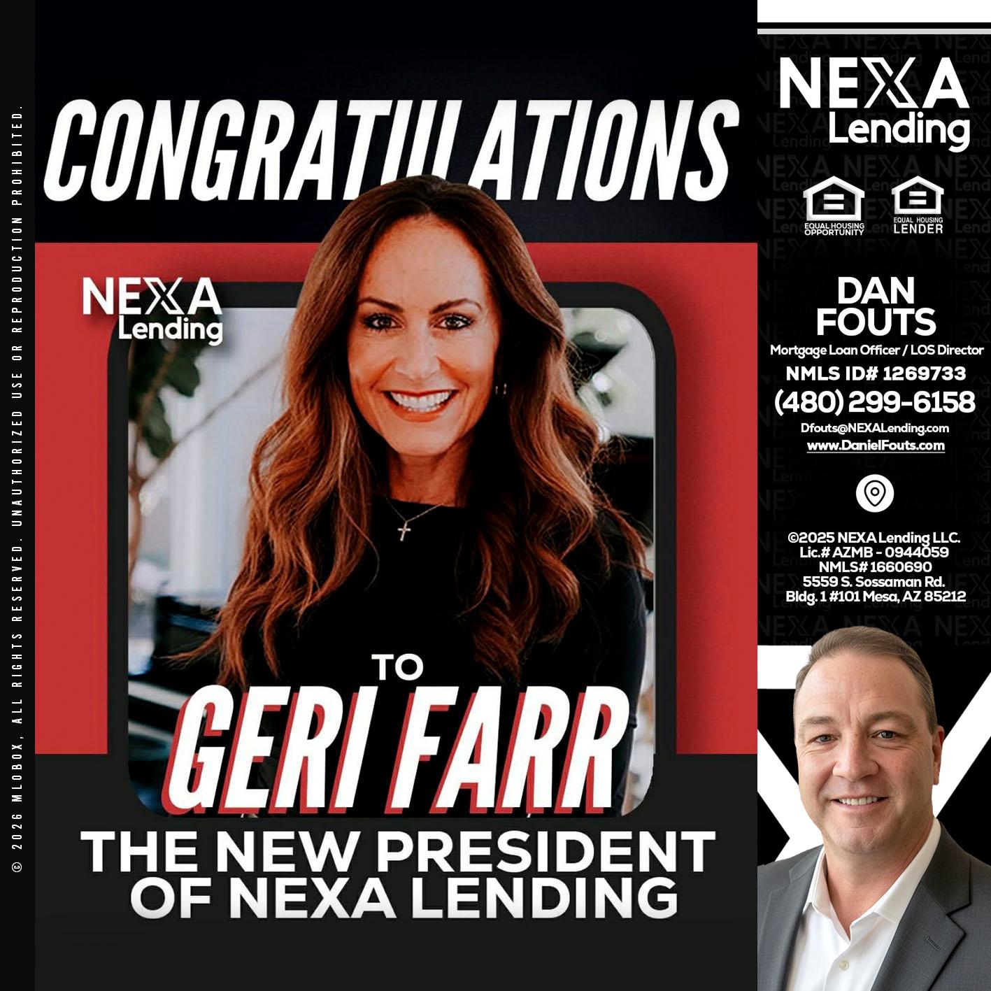 CONGRATULATIONS - Dan Fouts -Mortgage Loan Officer