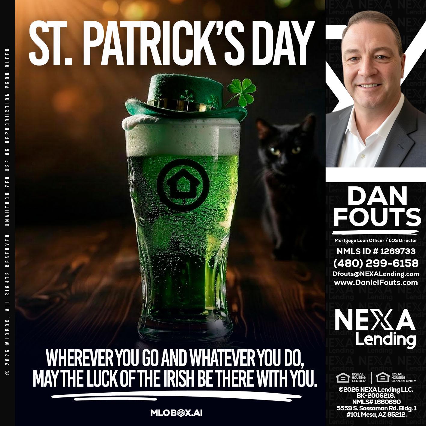 st. Patricks day - Dan Fouts -Mortgage Loan Officer