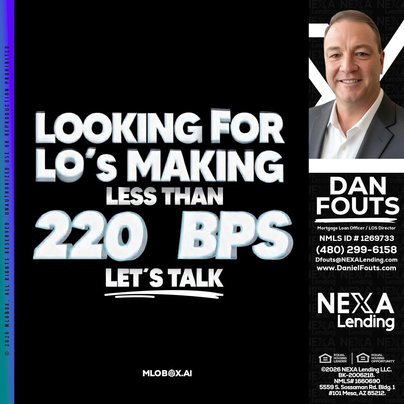 LOOKING FOR - Dan Fouts -Mortgage Loan Officer