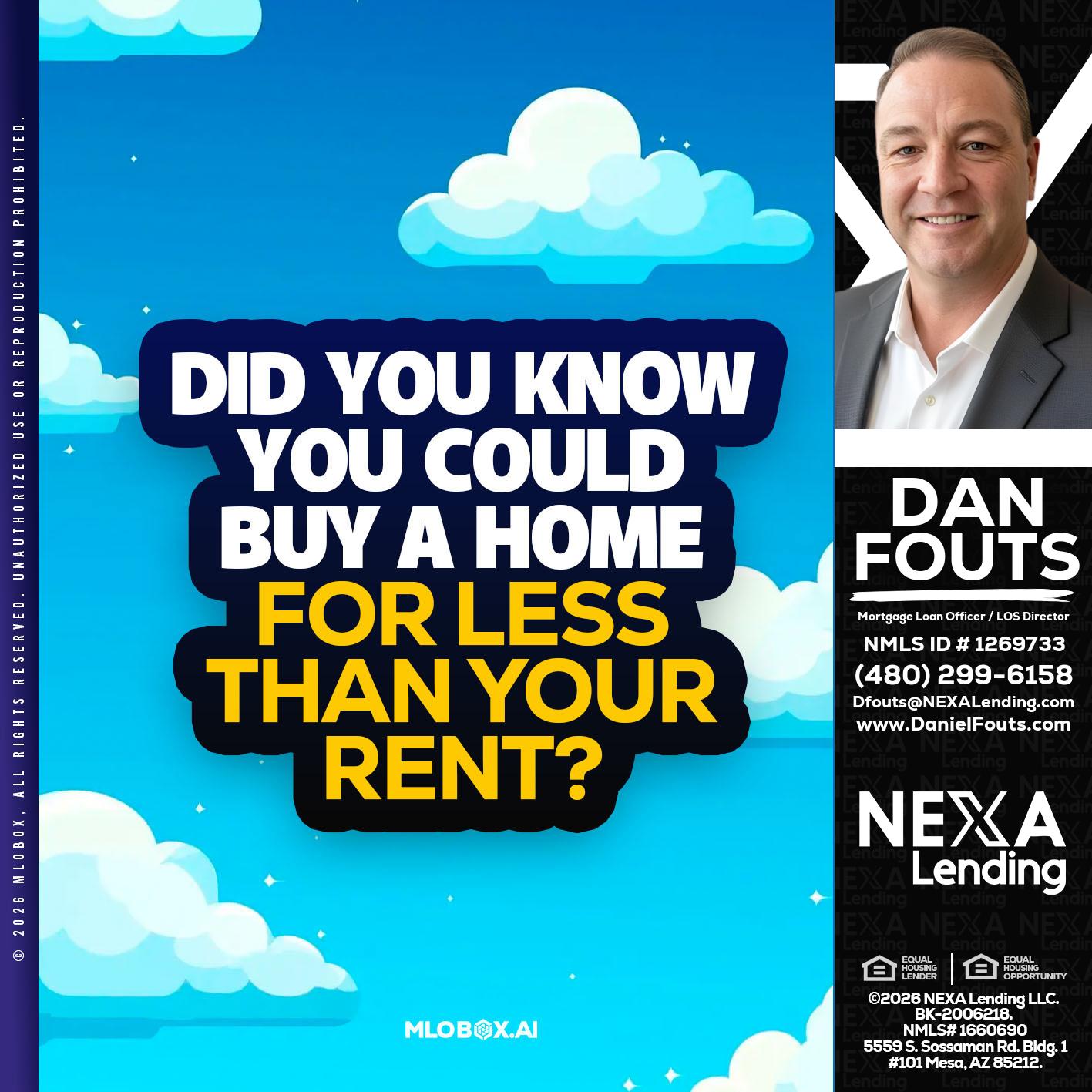 DID YOU KNOW - Dan Fouts -Mortgage Loan Officer