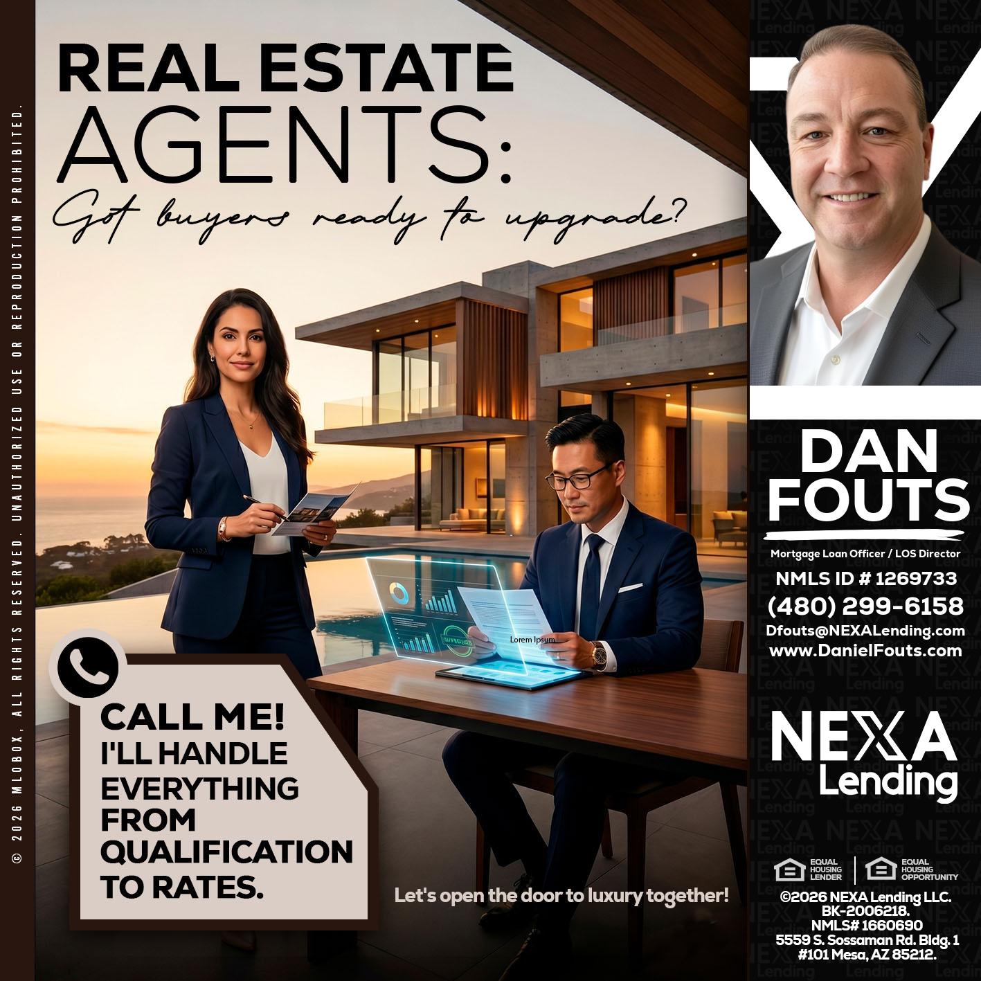 REAL ESTATE AGENTS - Dan Fouts -Mortgage Loan Officer