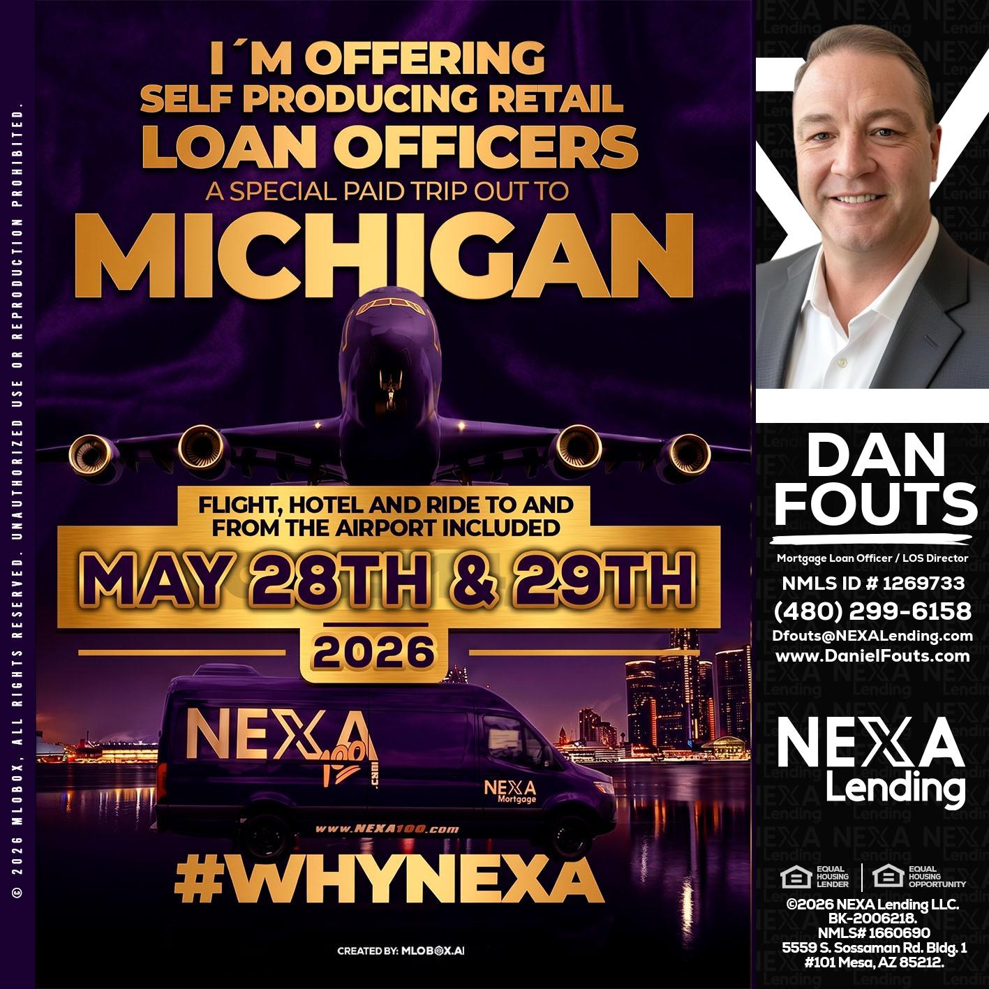 MICHIGAN - Dan Fouts -Mortgage Loan Officer