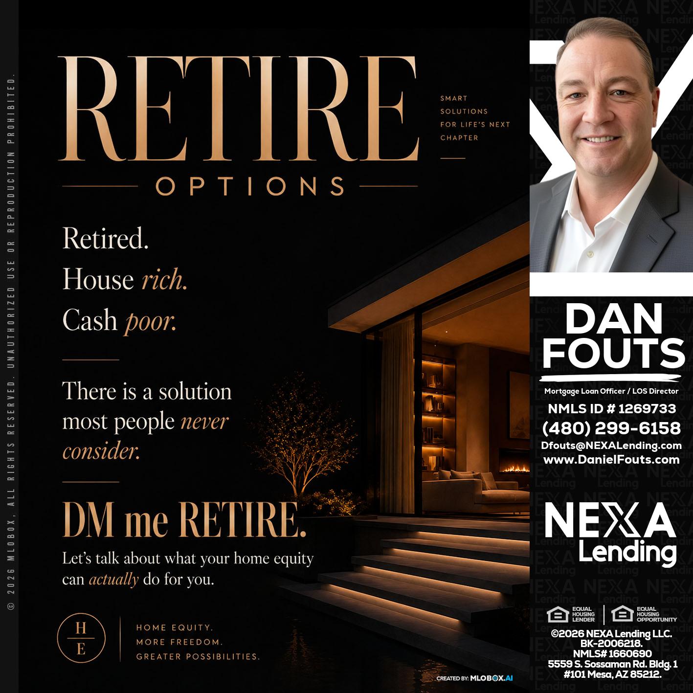 RETIRE LOANS - Dan Fouts -Mortgage Loan Officer