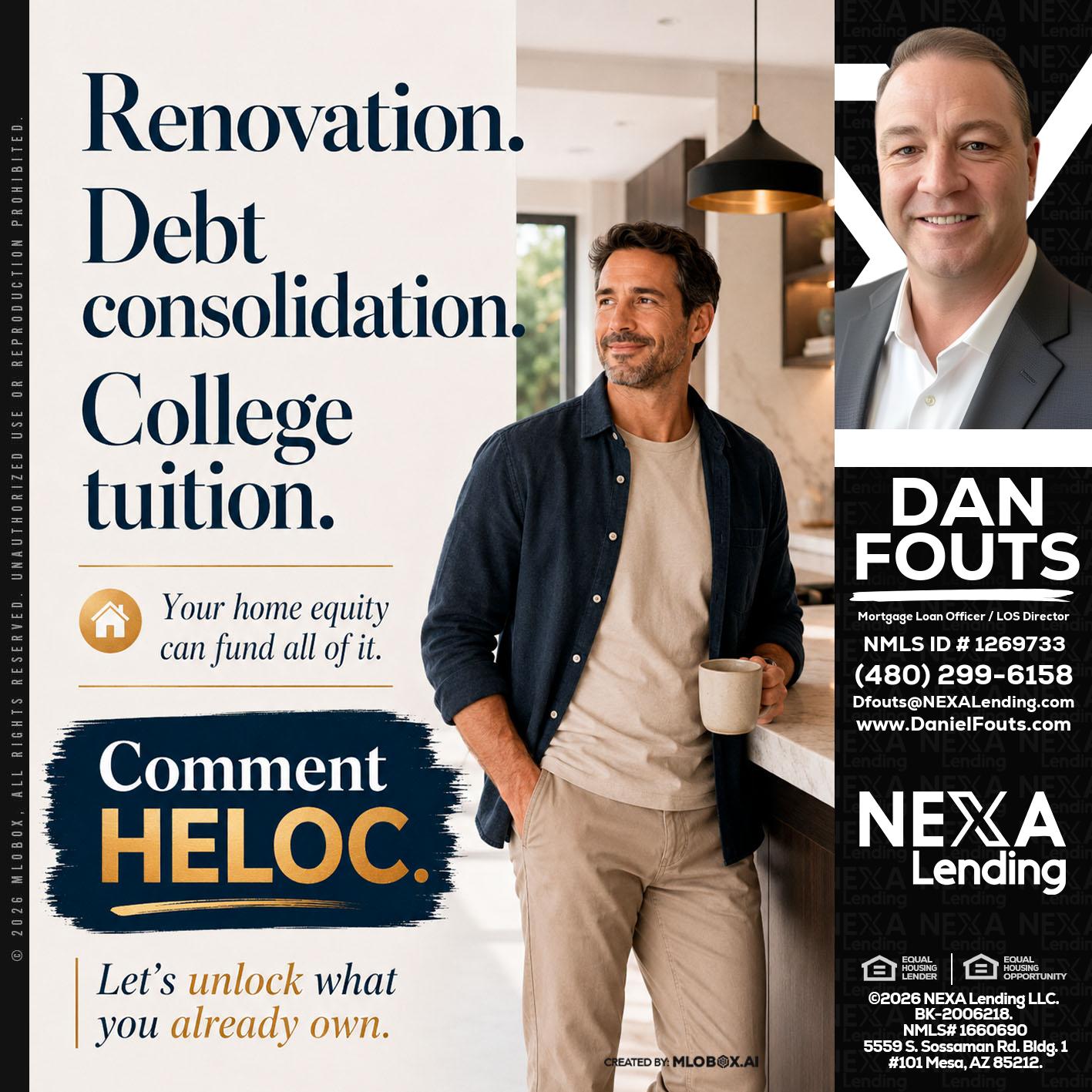 RENOVATION DEBT - Dan Fouts -Mortgage Loan Officer